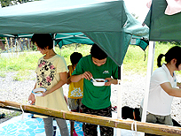 夏休み日課 ”流しソーメン”